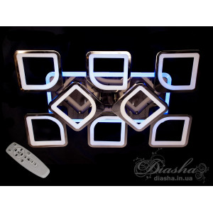 Люстры светодиодные Diasha S8060/6+2BHR LED 3color dimmer
