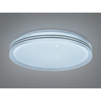 Світлодіодна стельова люстра чорна 46 Вт 8 м² Diasha 831/400BK