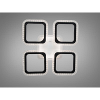 Стельова LED люстра чорна 55W пульт димер 4 мод Diasha AS8170/4BKLED3colordimmer