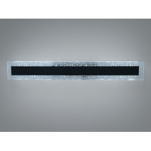 Настінний LED бра-планка 28 Вт чорний скло Diasha 8115-C/600BK