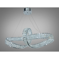 LED люстра-підвіс Мебіус золото з пультом Diasha 549/800CH