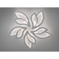 Стельова світлодіодна люстра з пультом, диммером та підсвіткою, 80W Diasha 2455/5WHLED3colordimmer