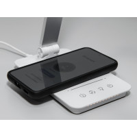 Світлодіодна настільна нічна лампа з usb зарядкой, таймером, дімером Diasha A5502PSLwirelesscharge