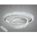 Підвісна люстра LED Diasha шампань 2 кільця 90 Вт Diasha MD3528/600+400CG