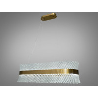 Підвісна світлодіодна люстра овальної форми, 75 Вт, бронза Diasha 7002/800x300BR