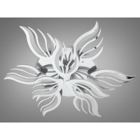 Стельова LED люстра 150 Вт хром з пультом до 25 м2 Diasha 2527/6+3HRLED3colordimmer