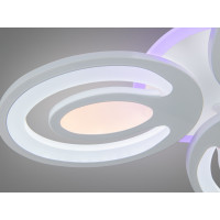 Стельова LED люстра 95Вт чорна пульт димер Diasha 2528/3WHLED3colordimmer
