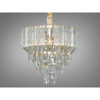 Ефектна кришталева люстра підвіс овальної форми,10 ламп, золото Diasha 327-800x300GD