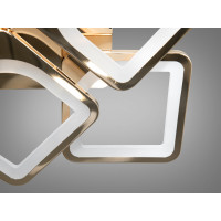 Світлодіодна люстра Diasha Серія 8060 золото 115Вт з пультом димер Diasha S8060/4+4G