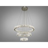 Подвесная люстра 66Вт, хром Diasha 7201-8A/580+400+200HR