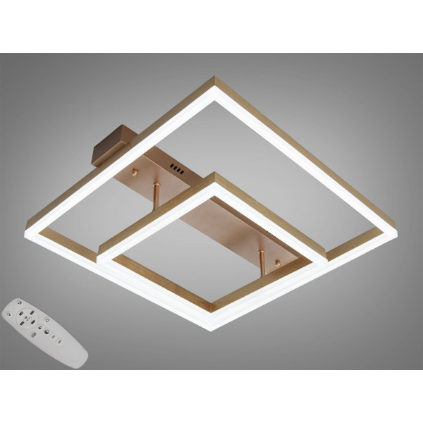 Стельова LED люстра 3 кільця 60Вт матовий хром Diasha 2547Gdimmer