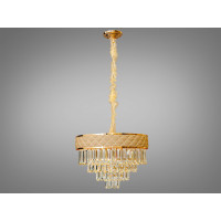 Люстра в спальню хрустальная Diasha L8080-500G+WH Люстра в спальню хрустальная Diasha L8080-500G+WH