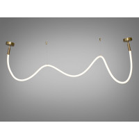 Стильна підвісна лед люстра Шланг, 28W, бронза Diasha 9610-2500GAB