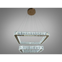 Вишукана кришталева світлодіодна підвісна люстра, 62W, золото Diasha 7223-6A/500+340G Вишукана кришталева світлодіодна підвісна люстра, 62W, золото Diasha 7223-6A/500+340G