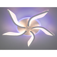 Стельова led люстра кільця з пультом, диммером, підсвіткою, 75W, чорна Diasha S2480/5WHLED3colordimmer