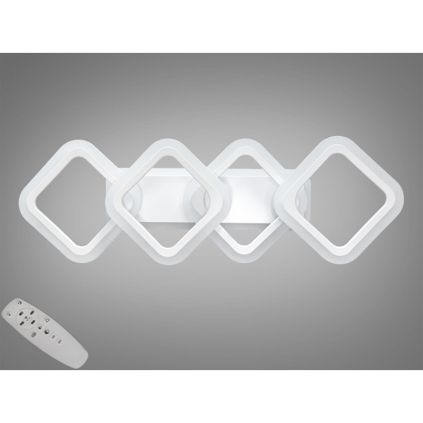 Світлодіодна люстра смарт світильник з пультом, 60Вт, чорна Diasha HA8160/2+2WHLED3colordimmer