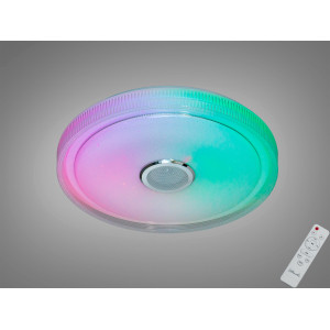 Смарт LED люстра біла 80 Вт RGB з Bluetooth Diasha DB-8311/500RGB+MP3