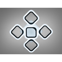 Потолочная светодиодная люстра с пультом 50W Diasha AS8060/4+1BK