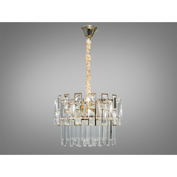 Вишукана кришталева люстра на 6 ламп, люстри золото Diasha 830/400GD