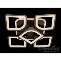 Люстры потолочные светодиодные с пультом Diasha MX2281/4+1S BK LED 3color dimmer  