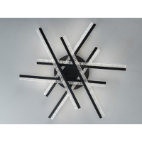 Стельова світлодіодна люстра чорний 86 W Diasha MX3087/6BK