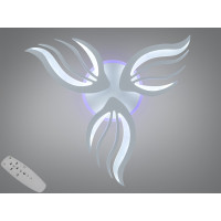 Стельова LED люстра з пультом 145 Вт біла 25 м² Diasha 2527/3WHLED3colordimmer Стельова LED люстра з пультом 145 Вт біла 25 м² Diasha 2527/3WHLED3colordimmer