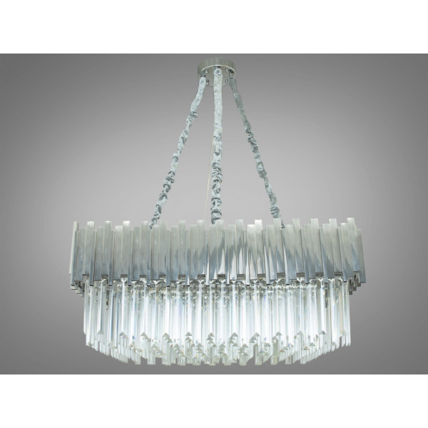 Дизайнерська кришталева люстра квадратної форми, 12 ламп, хром Diasha 901-800x800HR Дизайнерська кришталева люстра квадратної форми, 12 ламп, хром Diasha 901-800x800HR