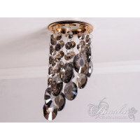 Точковий світильник із кришталевими підвісками Diasha 6016EGD-SM