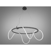 Мінімалістична світлодіодна люстра підвіс Мотузка, 48W, чорний хром Diasha 9752-D800BHR Мінімалістична світлодіодна люстра підвіс Мотузка, 48W, чорний хром Diasha 9752-D800BHR