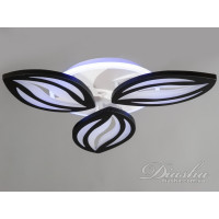 LED люстра потолочная с диммерным пультом и подсветкой Diasha 8092/3BK LED 3color dimmer