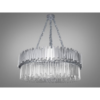 Супер стильна, велична кришталева люстра, 15 ламп, хром Diasha 901-1000HR
