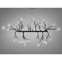 Люстра в зал на 54 лампочкии Diasha Y889-54CBK