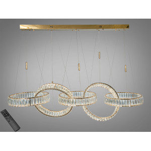 Люстра LED  5 кілець 195 Вт Diasha 523/400x5G