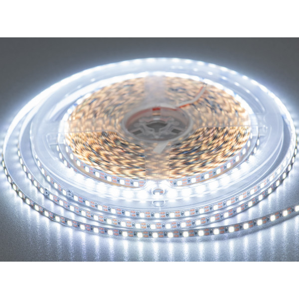 LED стрічка 12В, 120 діодів на метр, 5мм, холодний Diasha P12-2835-120-CW-20-5