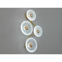 Декоративний настінний світлодіодний світильник лофт, 8 Вт, золото Diasha F3789