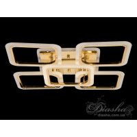 Потолочная led люстра квадрат с пультом Diasha A8060/4+1G LED 3color dimmer 