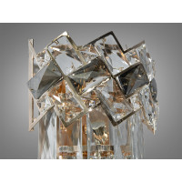 Вишукане класичне бра з кришталю на 2 лампи, золото Diasha 6309-BSGD