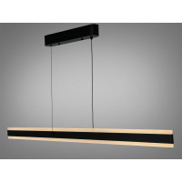 Світлодіодна лінійна люстра підвіс над столом, 40 Вт, сіра Diasha XH1003/1200BK