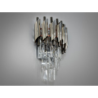 Светильник на стену хрустальный 2 лампи Diasha 9001-2W-CH+PB