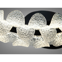 Стельова люстра LED чорна 50 Вт з пультом Diasha 2511/500BK
