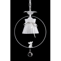 Люстра в спальню с абажуром Splendid-Ray 253681 (WT+SL)