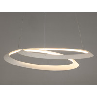 Сучасна підвісна світлодіодна біла люстра, 80W Diasha 6113/600WH