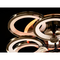 Люстры светодиодные Diasha 8022/4+4BHR LED 3color dimmer  