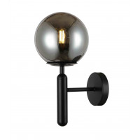 Бра настенный светильник со стеклянным плафоном в стиле лофт Levistella 916W41-1 BK+BK