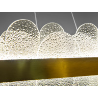 Підвісна кришталева люстра Diasha 803-800x300SGD золото LED 130 Вт Diasha 803/800x300SGD
