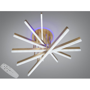 Стельова світлодіодна люстра з димером 140W Diasha 7010GLED3colordimmer