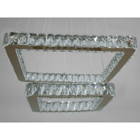 Вишукана кришталева світлодіодна підвісна люстра, 62W, золото Diasha 7223-6A/500+340G