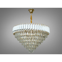 Современная хрустальная люстра для зала спальни гостиной Diasha 201202/800WH+S-gold Современная хрустальная люстра для зала спальни гостиной Diasha 201202/800WH+S-gold