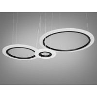 Светодиодная люстра в спальню 170 Вт Diasha 6639/600+400+200BK