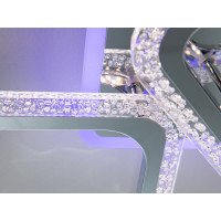 Стельова LED люстра хром 70Вт пульт 5 модулів Diasha AS8170/4+1HRLED3colordimmer